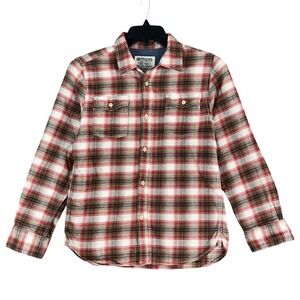 Brothers Button Up Flannel Plaid Shirt Boys XXL 16 Casual‎ Layering Streetwear